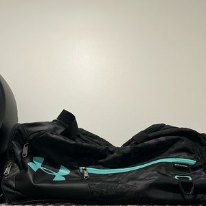 Under Armour gym bag.